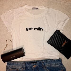 🥛 “Got milf ?” Crop top